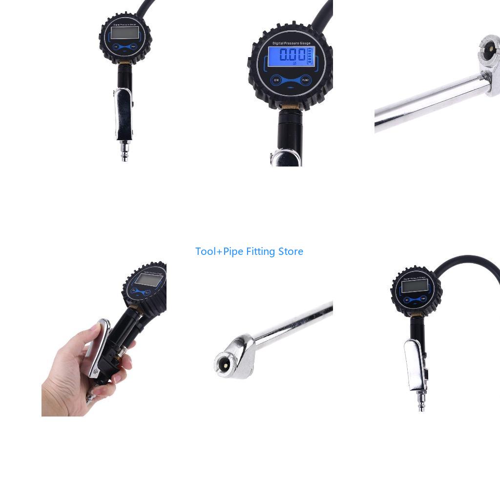 Car Accessories Under 200 - F92B Tire Inflator Pressure Gauge Air