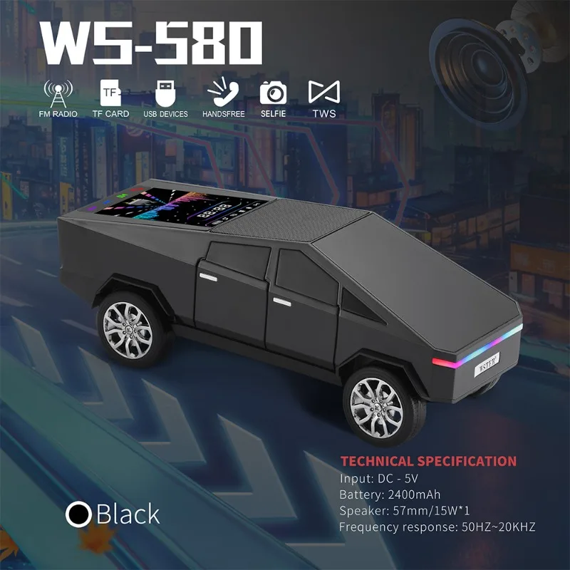 WS-580 Wireless Bluetooth Spea - Car Accessories Amazon recension och pris